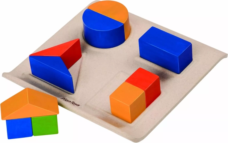 PlanToys samlesæt med brøkformer