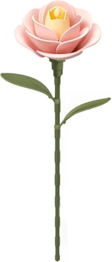 ROBOTIME ROKR Floral Art 3D-puslespil – lyserød kamelia, 37 brikker