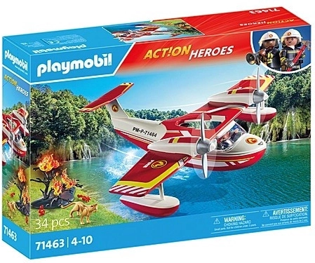 Sæt med figurer Action Heroes 71463 Brandfly med brandslukningsfunktion