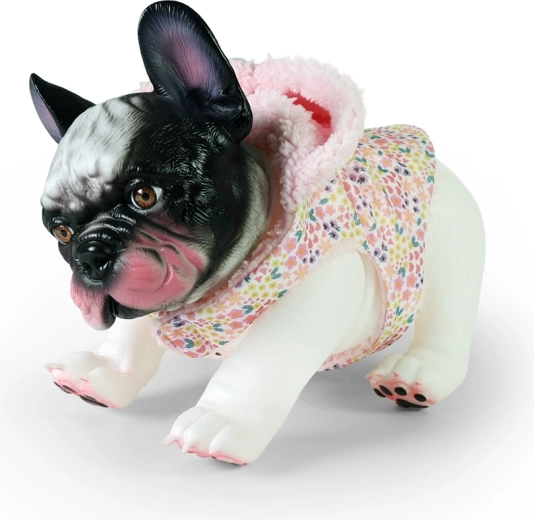 Fransk bulldog i outfit – vinylfigur af hund 26 cm