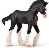 COLLECTA Clydesdale-føl - Sort