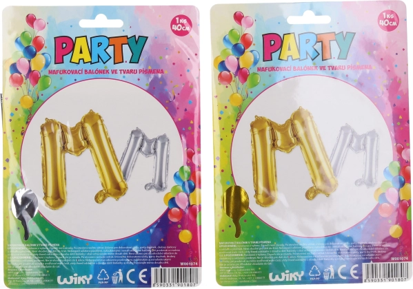 Oppustelig ballon - bogstav M