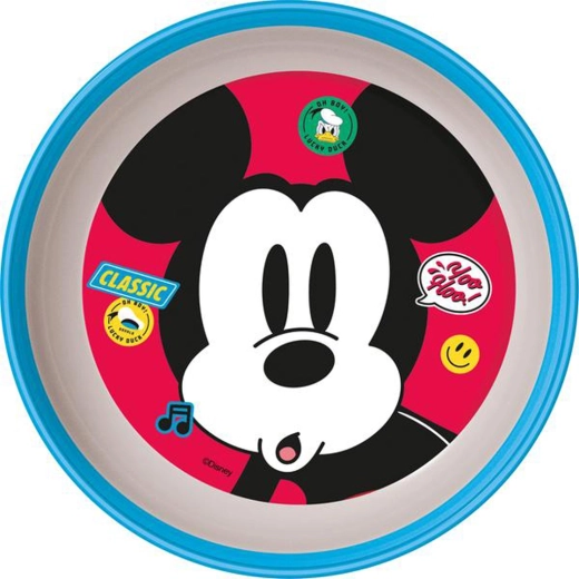 Plastskål MICKEY med skridsikker bund 14,7 × 4 cm
