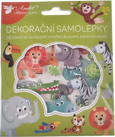 Zoo-klistermærker – dyr (25 stk.)