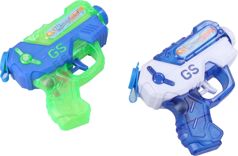 Gennemsigtig vandpistol 15 cm - 1 stk.