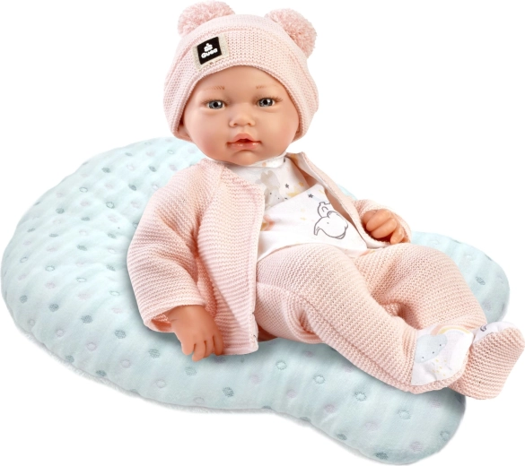 Realistisk babydukke med blødt stofkrop 36 cm