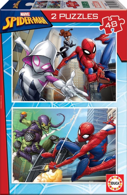 Educa puslespil Spiderman 2 x 48 brikker