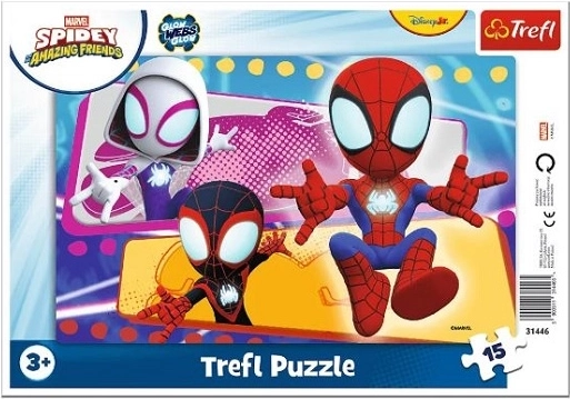 Ramme-puslespil Spidey – edderkoppebanden (15 brikker)