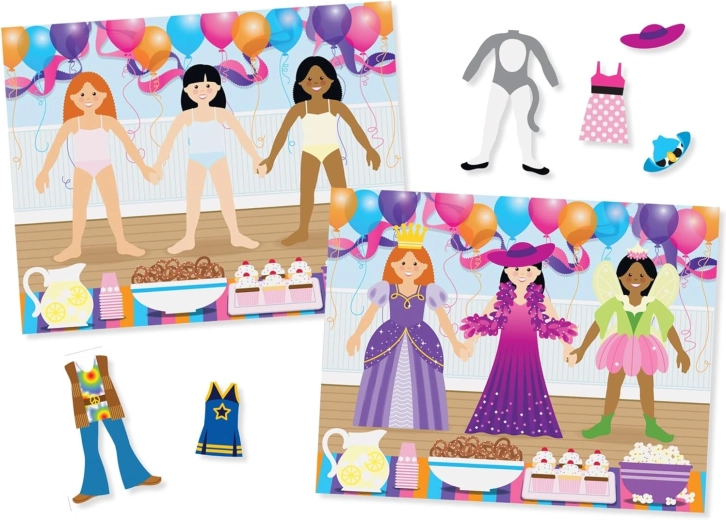 Genanvendeligt påklædningsklistermærkesæt MELISSA & DOUG