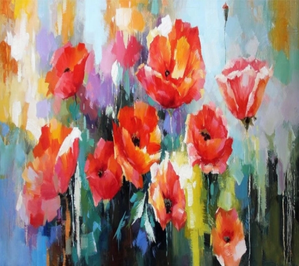 Norimpex diamantmaling Ulvevalmuer 30 × 40 cm