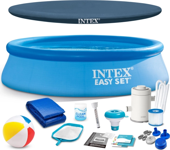 Oppusteligt havebassin 244 × 61 cm INTEX Easy Set 16i1