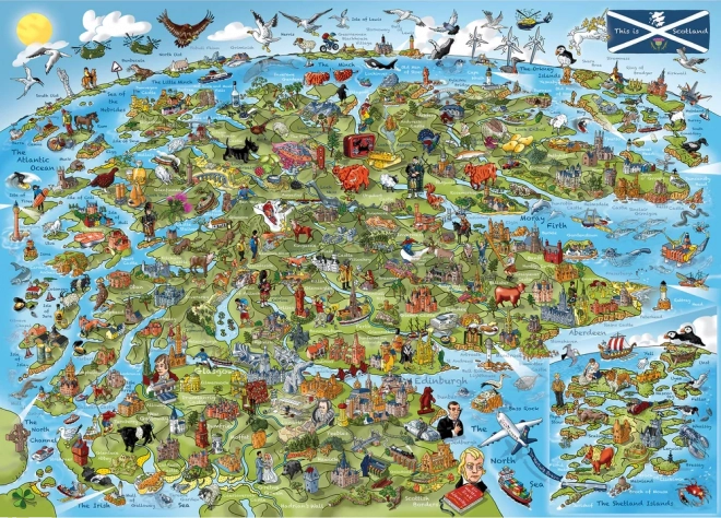 Puslespil Dette er Skotland 1000 brikker