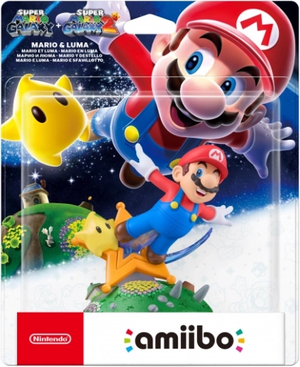Amiibo-figur Super Mario Galaxy Mario og Luma