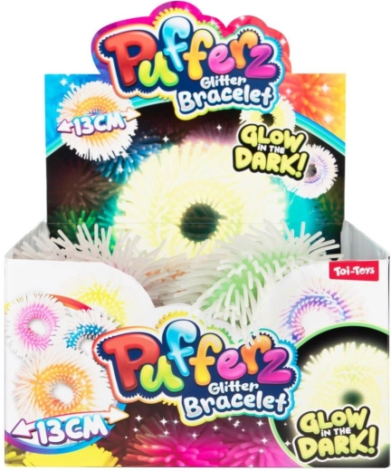 Lysende antistress pelsagtigt silikonearmbånd, mix af farver