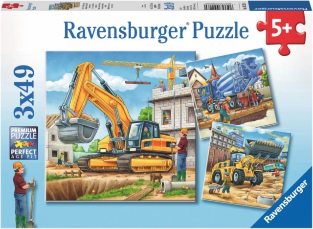 Puslespil store byggemaskiner Ravensburger
