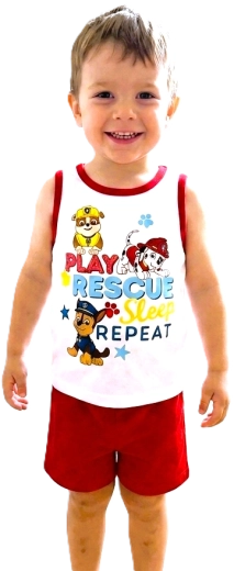 Sommerdrengpyjamas uden ærmer Paw Patrol