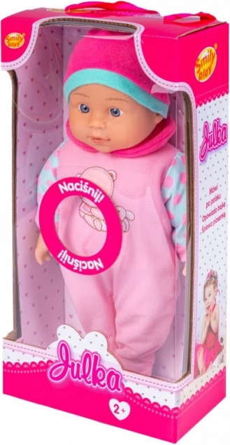 Talende dukke Julka 32 cm i gaveæske