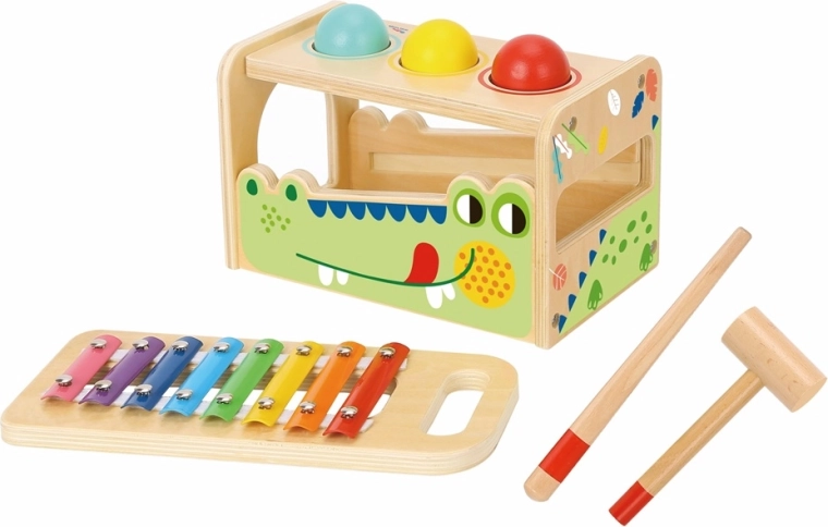 2Kids Toys bankebænk og xylofon – krokodille