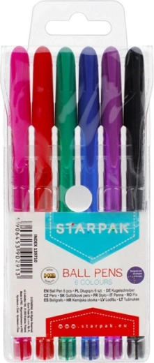 Kuglepenne Starpak, 6 farver