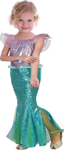 Børnekostume havfrue (højde 92–104 cm) – Sparkys