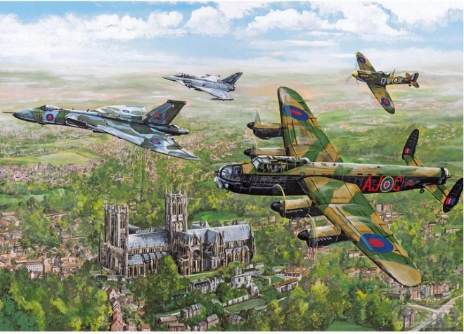 Puslespil Vagtskifte XL 500 brikker fra Gibsons