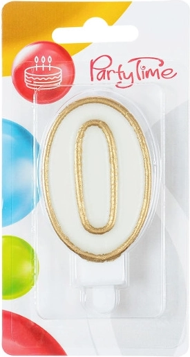 Gylden fødselsdagslys tal 0