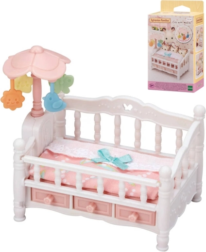 Sylvanian Families vugge med uro til trillinger