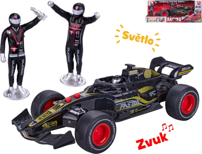 Racerformel med svinghjul 19 cm med lys og lyde