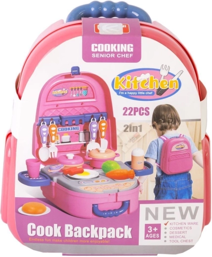 Mini børnekøkken i rygsæk