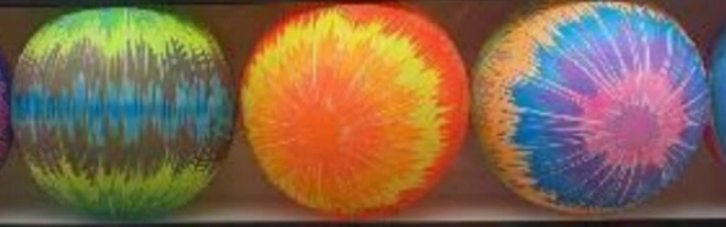 Gummibold regnbue 22 cm