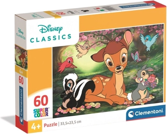 Clementoni puzzle SuperColor Bambi 60 brikker