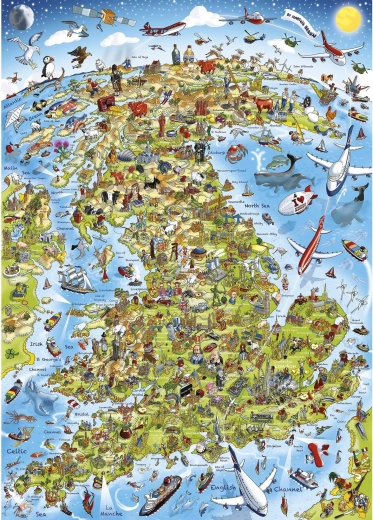 GIBSONS puslespil Det bedste fra Storbritannien 1000 brikker