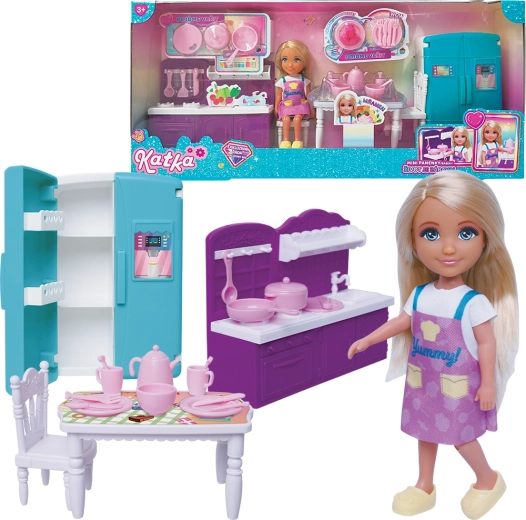 Dukke Katka med køkkensæt