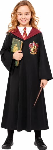 Pigeudklædning Harry Potter Hermione Granger Gryffindor med tryllestav