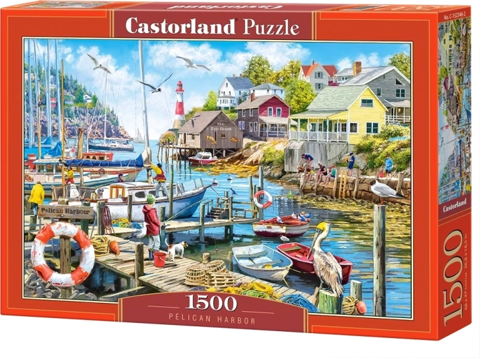Castorland-puslespil Havn med pelikan 1500 brikker