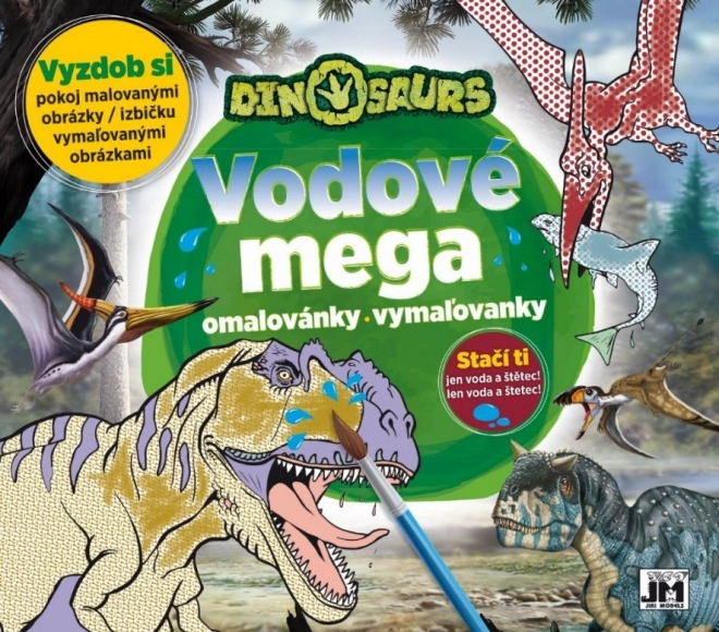 Jiri Models mega vandmalebog dinosaurer - 1 stk.