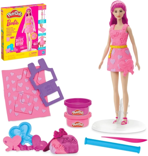 Play-Doh Barbie kreativt sæt Hår og hjerter