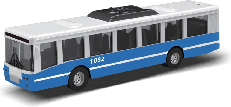 MHD-bus med svinghjul 16 cm – blå
