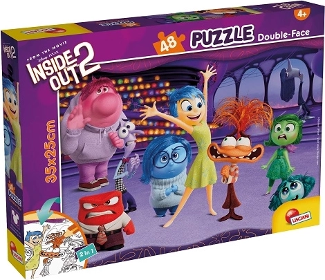 Lisciani Disney dobbeltsidet puslespil 48 brikker Inside Out 2