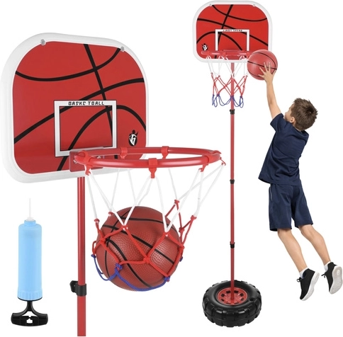 Børne-basketkurv med justerbar højde 109–170 cm ISO TRADE