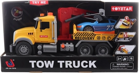 Autotransporter med bil på batteri