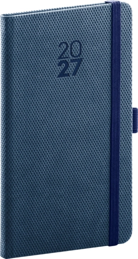 Notique lommeplanlægger Diamante 2027 blå 9 × 15,5 cm