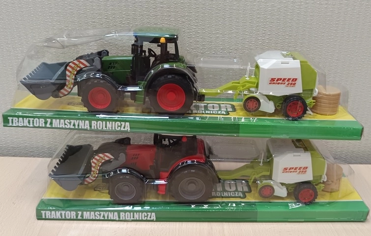 Traktor med landbrugsmaskine