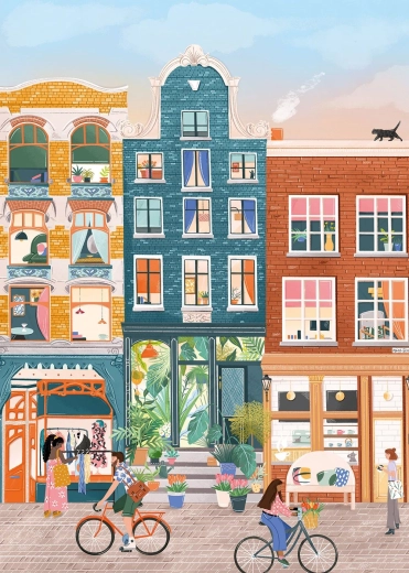 Puslespil Nine Streets, Amsterdam 500 brikker