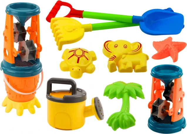 Sandsæt Mølle til sand Skovl River Vandkande Forme Spand 10 dele