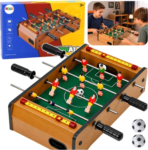 Mini bordfodbold i træ