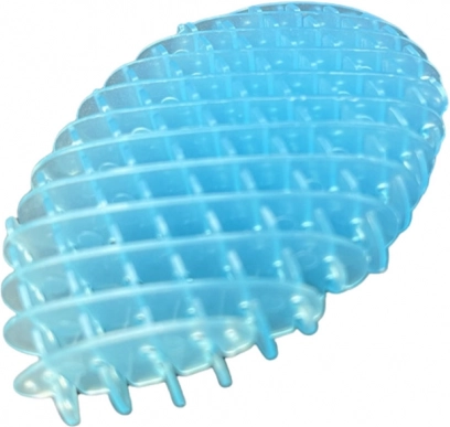 Antistress fidget-legetøj blå gennemsigtig 5 cm