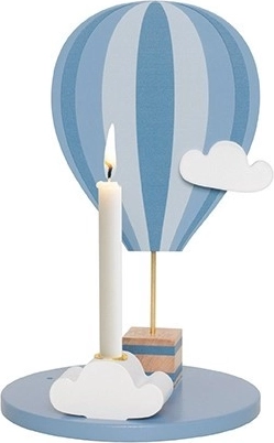 Jabadabado lysestageholder varmluftballon blå