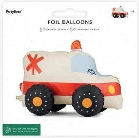 Stående folieballon ambulance 68 × 48 cm (mix)