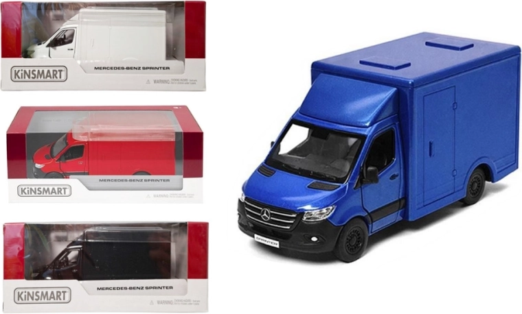 Mercedes-Benz Sprinter metalmodel 1:48 med pull back-træk
